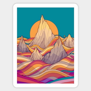 Ocean seas and cliffs Sticker